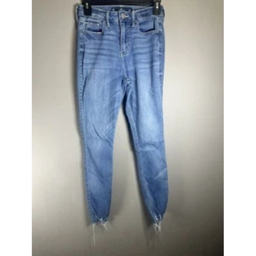 Hollister Curvy High-Rise Crop Super Skinny Jeans Size 1-R